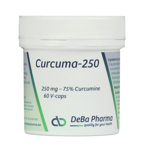 DeBa Pharma Curcuma 250mg Capsules 60VCP