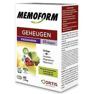 Ortis Memoform Geheugen Tabletten 60TB Ortis Memoform Geheugen Tabletten 60TB