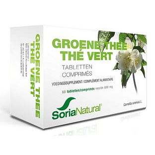 Soria Natural Groene Thee 600mg Tabletten 60TB
