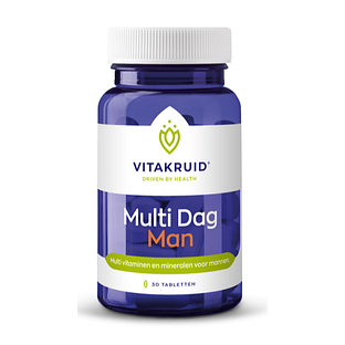 Vitakruid Multi Dag Man 100% Vegan 30 Tabletten 30TB