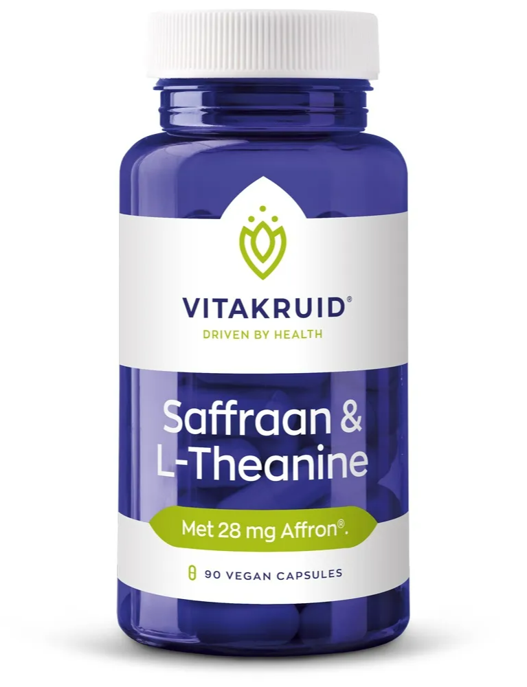 Vitakruid Saffraan 28 mg (Affron®) & L-Theanine Groene Thee 90 kopen