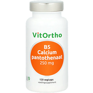 VitOrtho B5 Calciumpantothenaat 250mg Capsules 120VCP