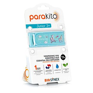 ParaKito Anti-Muggen Armband Eenhoorn Junior 3+ 1ST ParaKito Anti-Muggen Armband Eenhoorn Junior 3+ 1ST