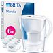 Brita Marella Waterfilterkan Wit + 6 Maxtra Filterpatronen 2,4LT