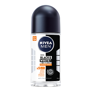 Nivea Men Black & White Invisible Ultimate Impact Deoroller 50ML