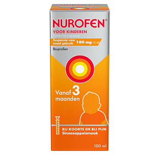 Nurofen Kinderen Suspensie Suikervrij Vanaf 3 Maanden 100ML