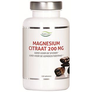 Nutrivian Magnesium Citraat 200mg Tabletten 100TB