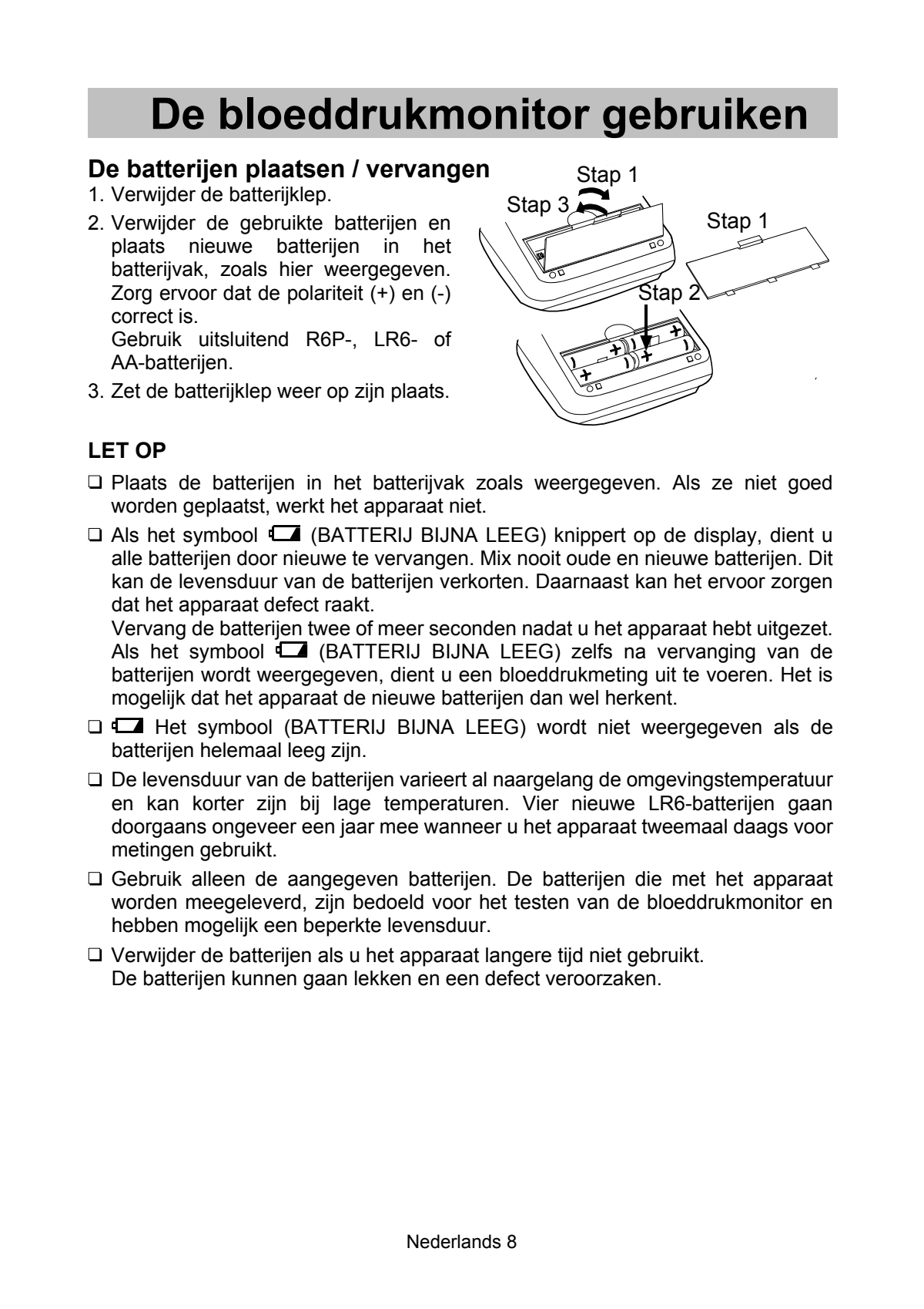 UA-1020-WAF Bovenarm Bloeddrukmeter afbeelding van document #10, instructions