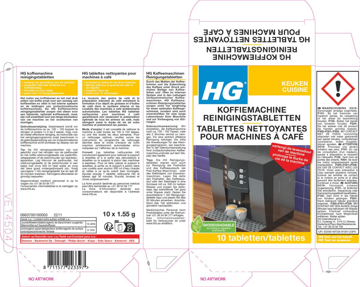 Keuken Koffiemachine Reinigings Tabletten afbeelding van document #1, label