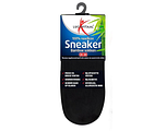 Lucovitaal Sneaker Bamboesokken Zwart Maat 35-38 1PR