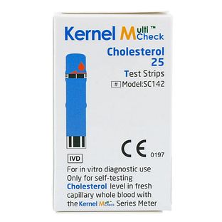 MultiCheck Glucose & Cholesterol Teststrips 25ST