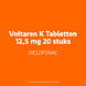 Voltaren K 12,5 mg pijnstiller Filmomhulde Tabletten Diclofenac-Kalium 20TB Voltaren K 12,5 mg pijnstiller Filmomhulde Tabletten Diclofenac-Kalium 20TB
