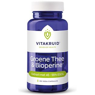 Vitakruid Groene Thee & Bioperine®  >50% EGCG >80% catechines 60VCP