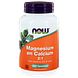 NOW Magnesium & Calcium 2:1 Tabletten 100TB