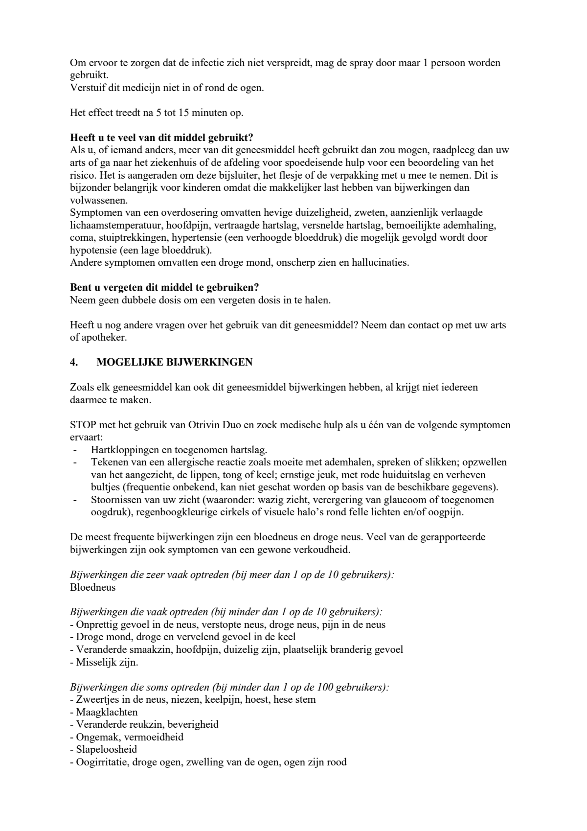 Duo Xylometazoline HCl Ipratropium Br, 0,5/0,6 mg/ml Neusspray bij een verstopte neus en loopneus afbeelding van document #5, leaflet