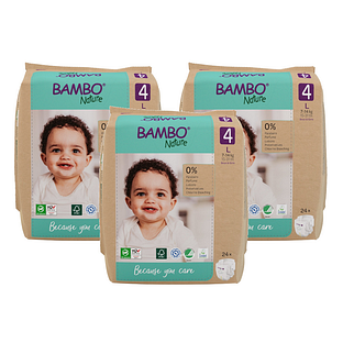 Bambo Nature Maat 4 Luiers L Multiverpakking 3x24ST