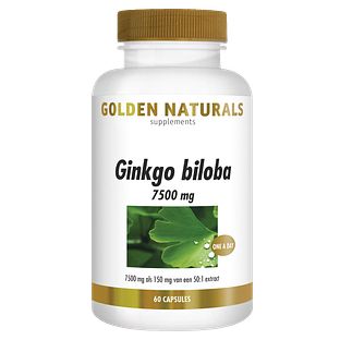 Golden Naturals Ginkgo Biloba 7500mg Capsules 60CP