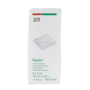 Lohmann & Rauscher Gazin Gaaskompressen 5x5cm 100ST