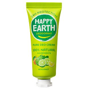 Happy Earth 100% Natural Deo Cream Bergamot 40ML
