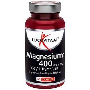 Lucovitaal Magnesium 400 met Vitamine B6 & L-Tryptofaan capsules 60CP