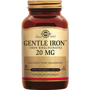 Solgar Gentle Iron 20 mg Capsules 180VCP