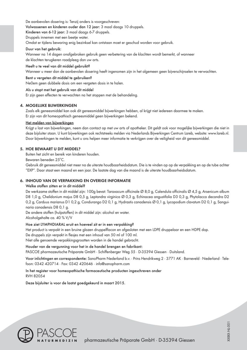 Lymphdiaral afbeelding van document #2, leaflet