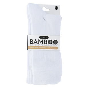 Naproz Bamboo Airco Sokken Wit 3-Pack 39-42 3PR