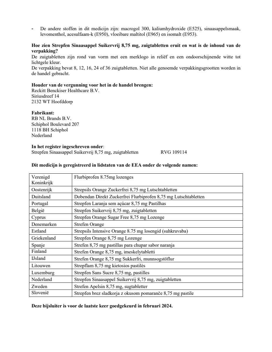 Sinaasappel Suikervij 8.75 mg Zuigtabletten afbeelding van document #6, leaflet