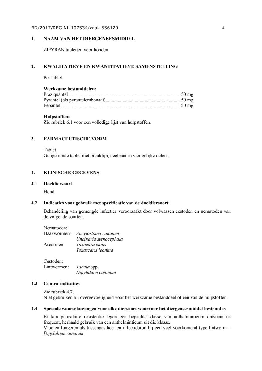 Wormtabletten all-in-one Honden vanaf 2.5KG afbeelding van document #4, leaflet