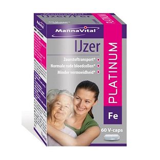 MannaVital IJzer Platinum Capsules 60VCP