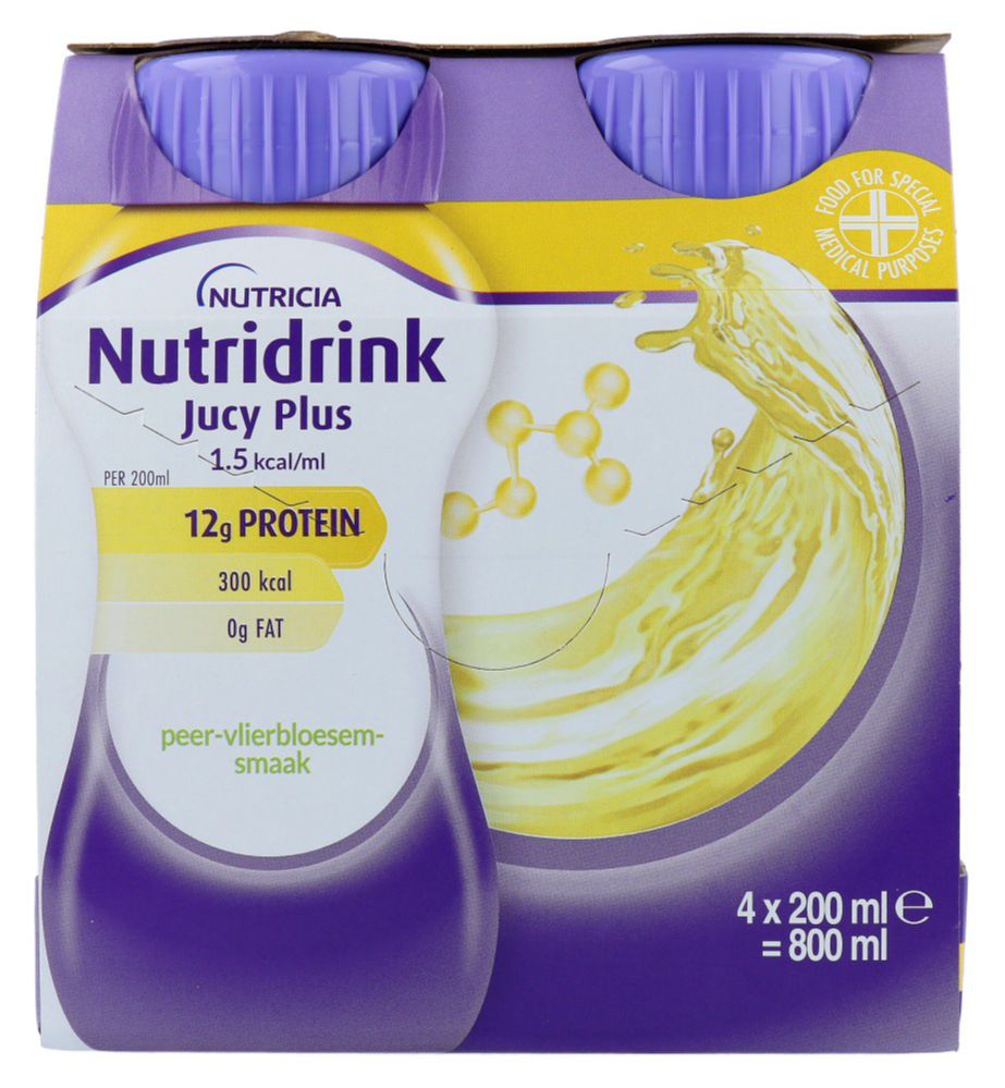 Nutridrink Jucy Plus Peer-Vlierbloesem
