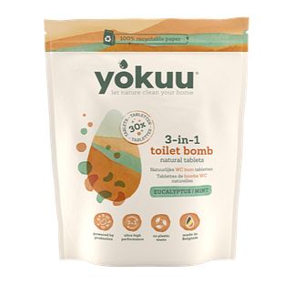 Yokuu 3-in-1 Toilet Bom Eucalyptus & Munt 30ST
