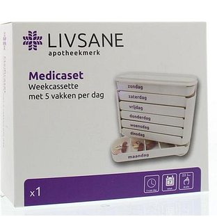 Livsane Medicaset Medicijnenbox Wit 1ST