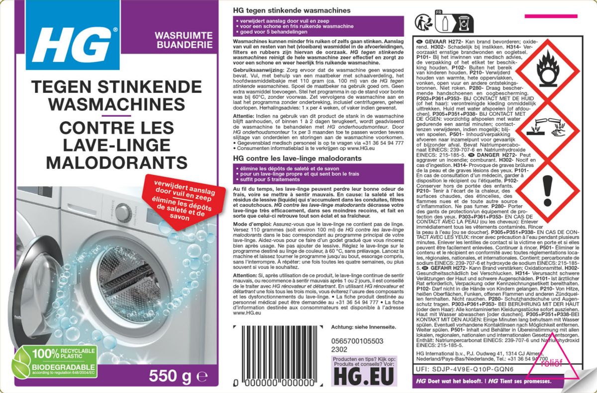 Wasruimte Tegen Stinkende Wasmachines afbeelding van document #1, label