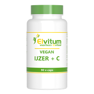 Elvitum Vegan IJzer + C Capsules 90VCP Elvitum Vegan IJzer + C Capsules 90VCP