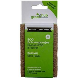 GreenHub ECO Schuursponsjes Krasvrij 2ST