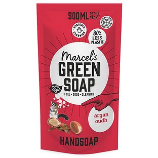 Marcels Green Soap Handzeep Argan en Oudh Navulling 500ML