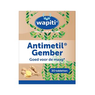 Wapiti Antimetil Gember Tabletten 30TB Wapiti Antimetil Gember Tabletten 30TB