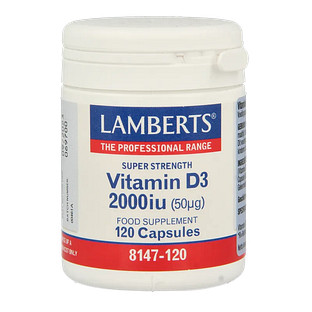 Lamberts Vitamine D3 2000ie Capsules 120CP Lamberts Vitamine D3 2000ie Capsules 120CP