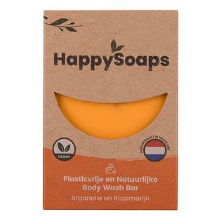 HappySoaps Arganolie & Rozemarijn Body Wash Bar 100GR