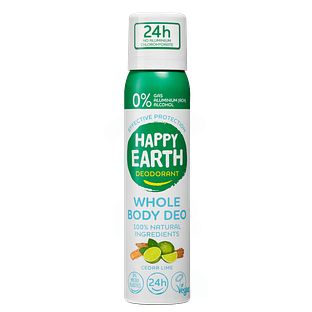 Happy Earth Whole Body Deo Spray Cedar Lime 100ML