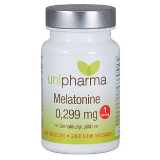 Unipharma Melatonine Puur 0,299mg Tabletten 500TB Unipharma Melatonine Puur 0,299mg Tabletten 500TB