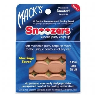 Macks Snoozers Silicone Putty Earplugs 6PR