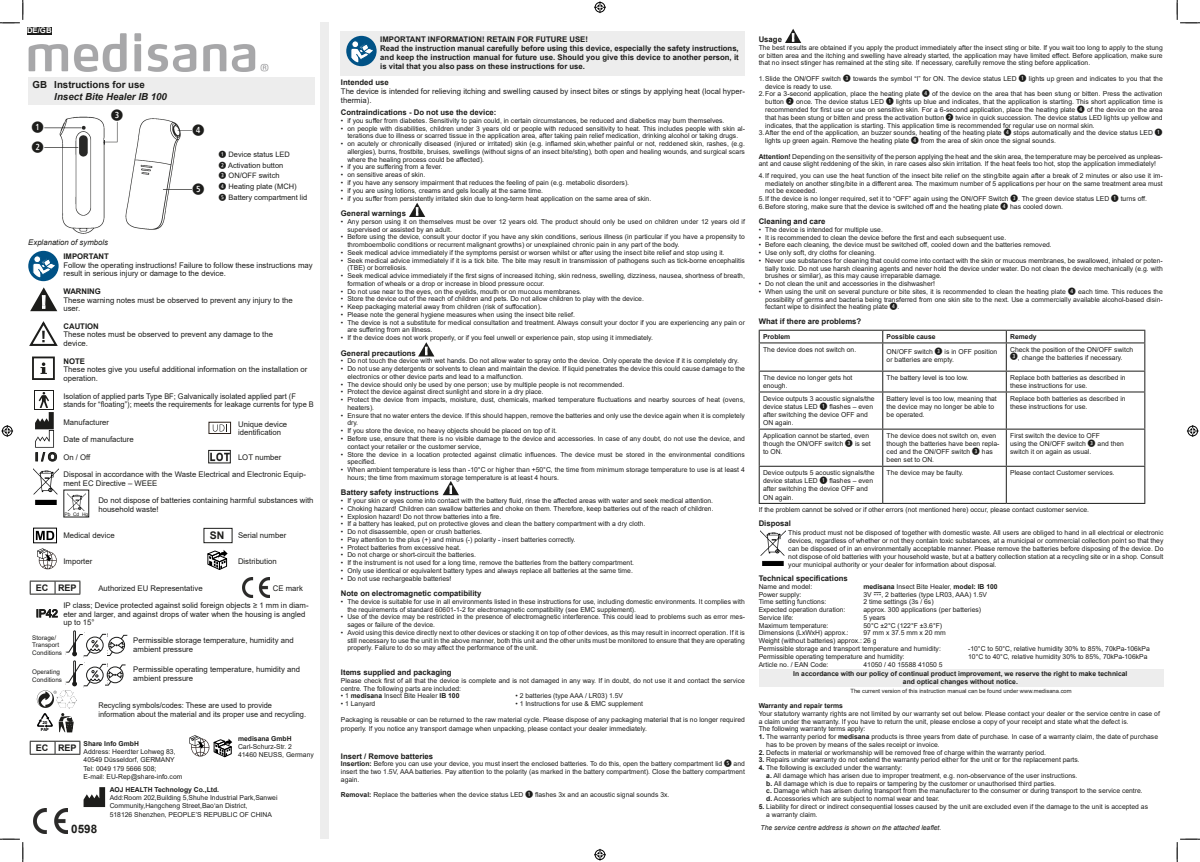 IB100 Insectenbeet Verzachter afbeelding van document #2, instructions