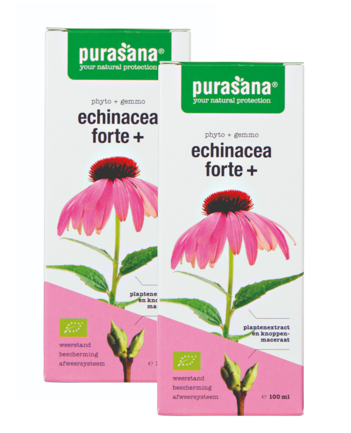 Purasana Echinacea Forte+ Druppels Duoverpakking 200ML