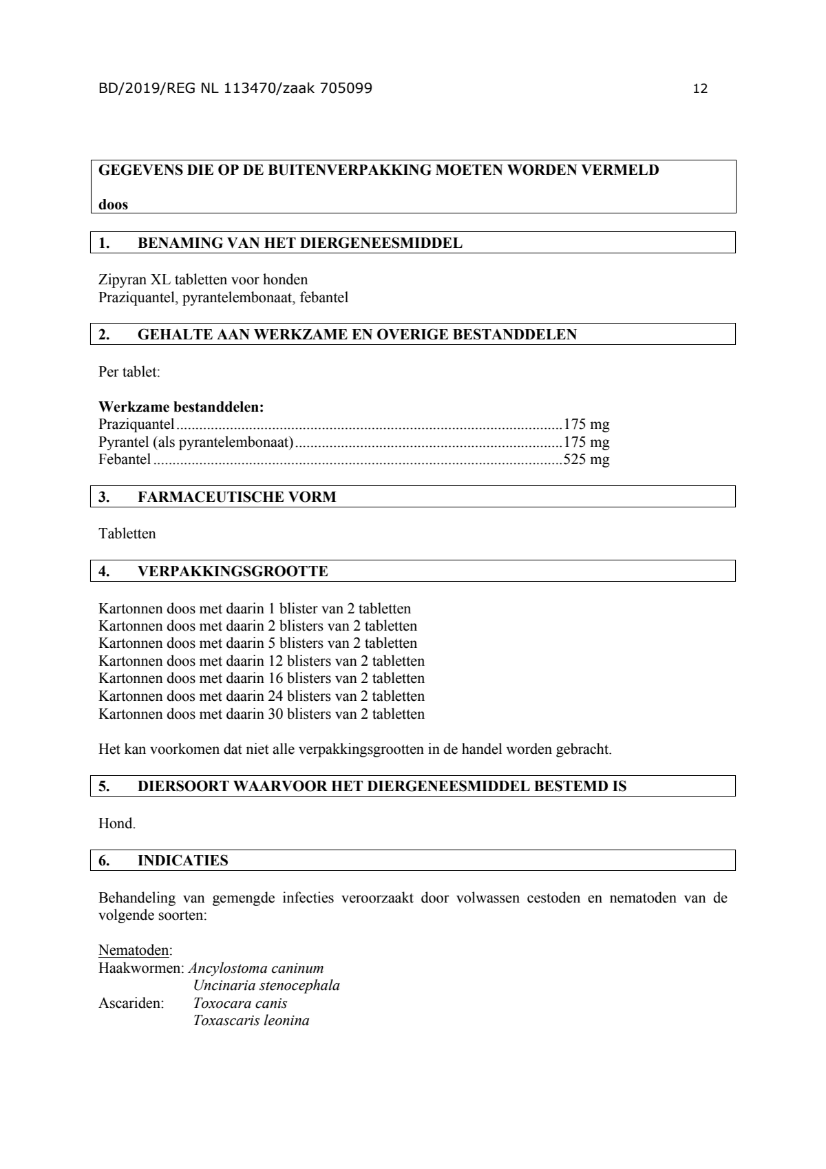 Wormtabletten all-in-one Honden vanaf 17.5KG afbeelding van document #12, leaflet
