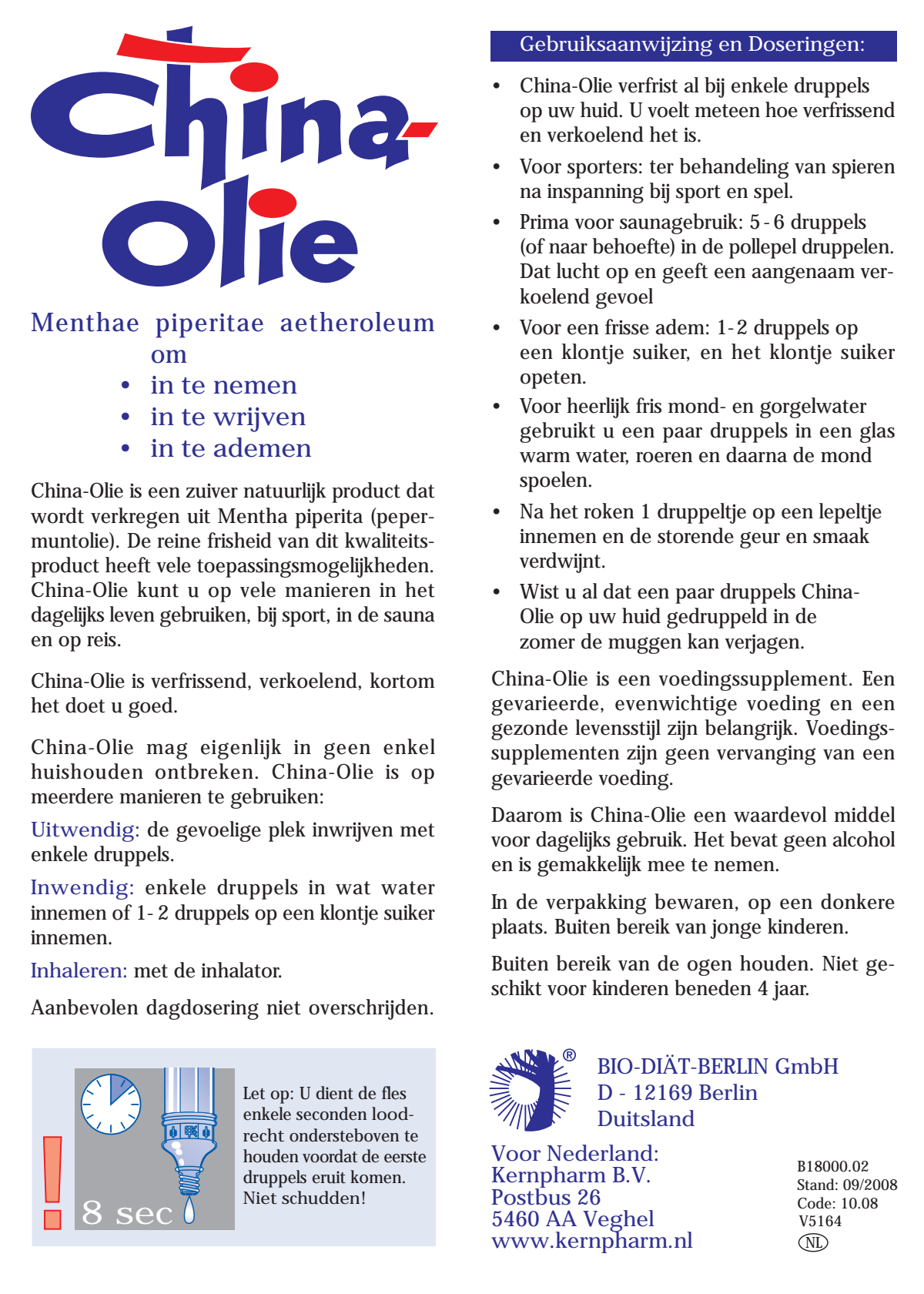 China Olie afbeelding van document #1, instructions