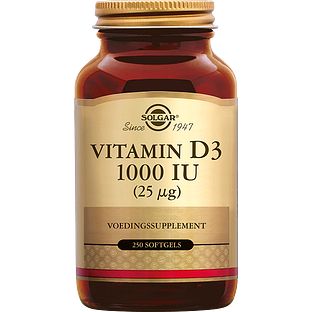Solgar Vitamine D-3 1000 IU Softgels 250SG
