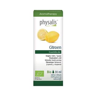 Physalis Aromatherapy Citroen Essentiele Olie Bio 30ML