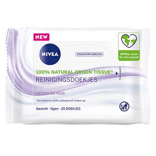 Nivea 3-in-1 Reinigingsdoekjes Gevoelige Huid 25ST